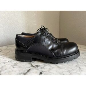 Vintage Y2K Kenneth Cole Platform Oxford Shoes Size 43 US 10 Black Leather